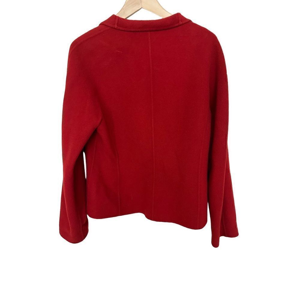 Linda Allard Ellen Tracy Size 14
Fleeced 100% Wool RED Blazer
Jacket Chic Lines - Picture 2 of 9